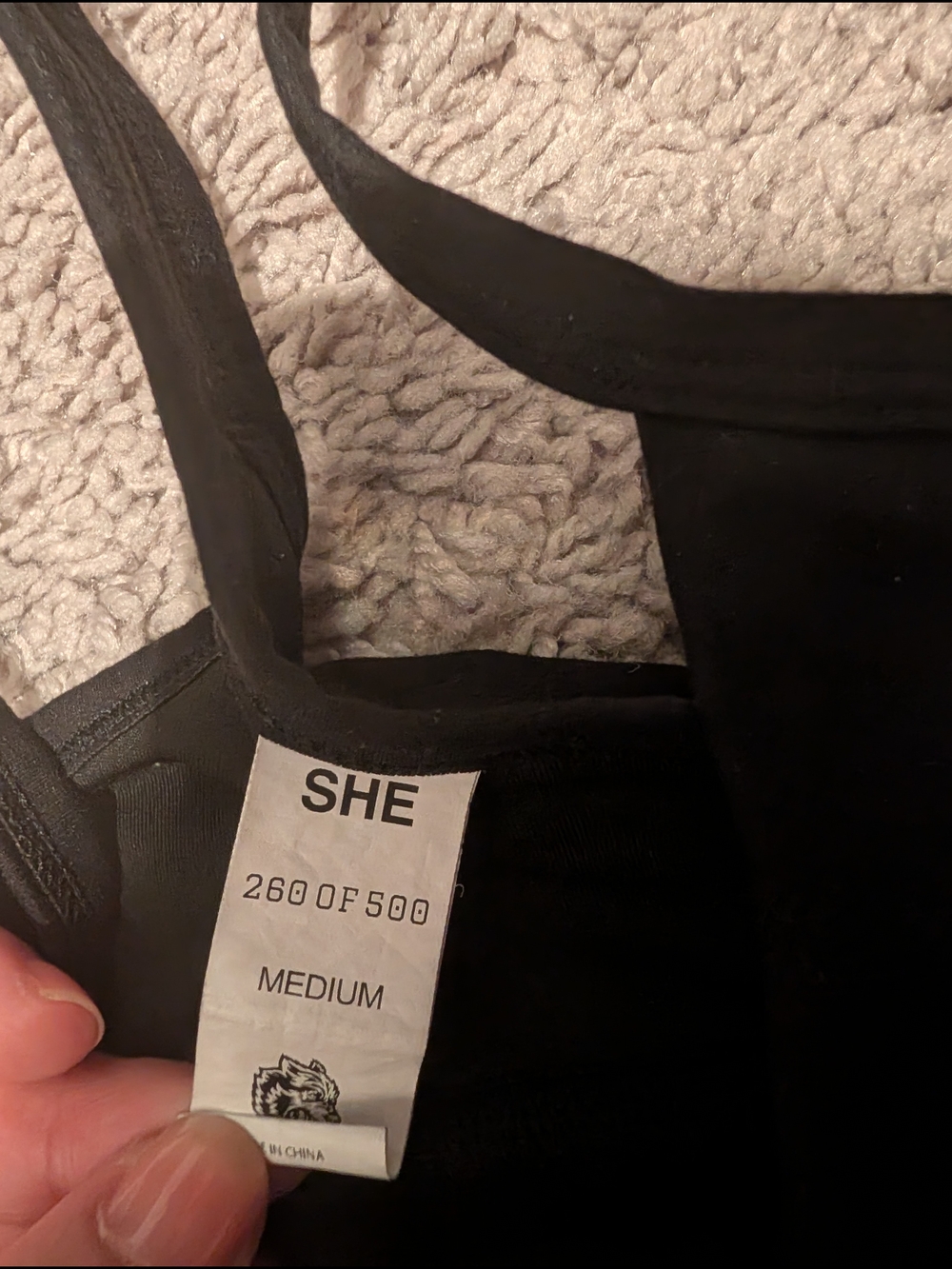 Darc Sport Black Graphic Wolf Print Sports Bralette - Picture 2 of 2